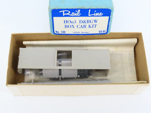 HOn3 Scale Rail Line Kit 130 D&RGW Rio Grande Unlettered 3000 Series Box Car