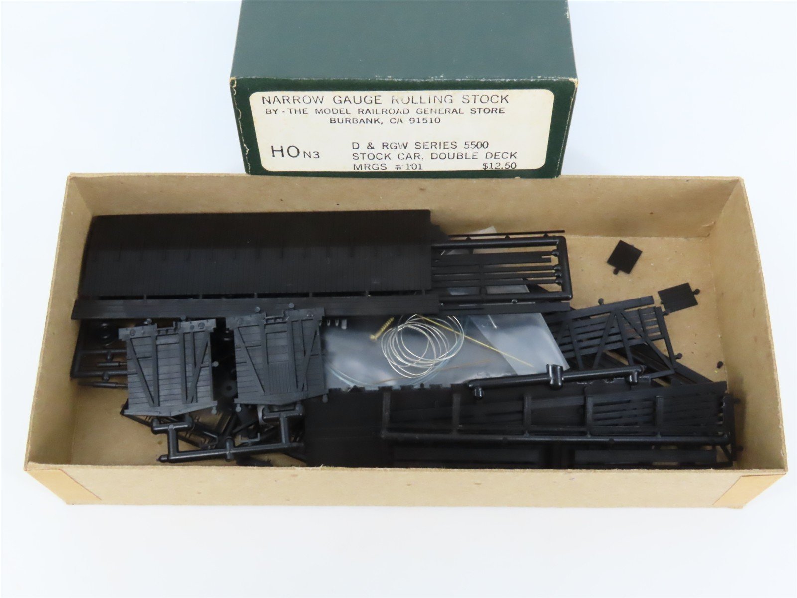 HOn3 Scale The Model Railroad General Store Kit 101 D&RGW Double Deck Stock Car