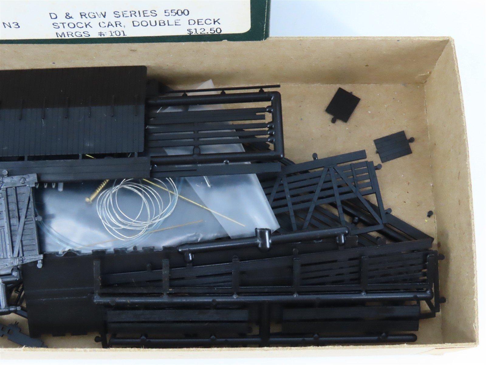 HOn3 Scale The Model Railroad General Store Kit 101 D&RGW Double Deck Stock Car