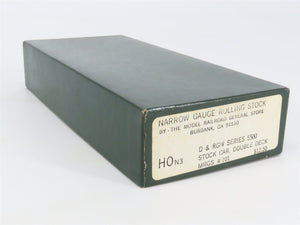 HOn3 Scale The Model Railroad General Store Kit 101 D&RGW Double Deck Stock Car