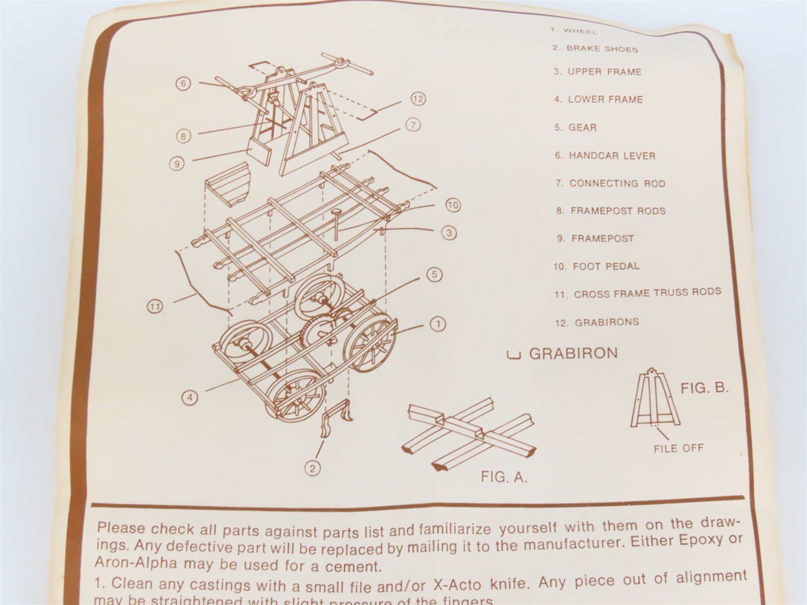 HOn3 Scale Durango Press Kit DP-22 Handcar