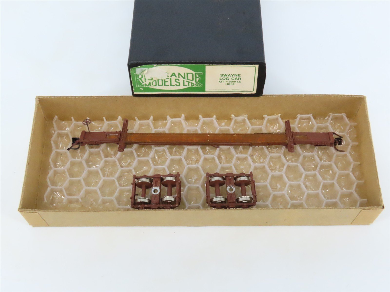 HOn3 Scale Rio Grande Models Kit 3000 LC Swayne Log Car - BUILT