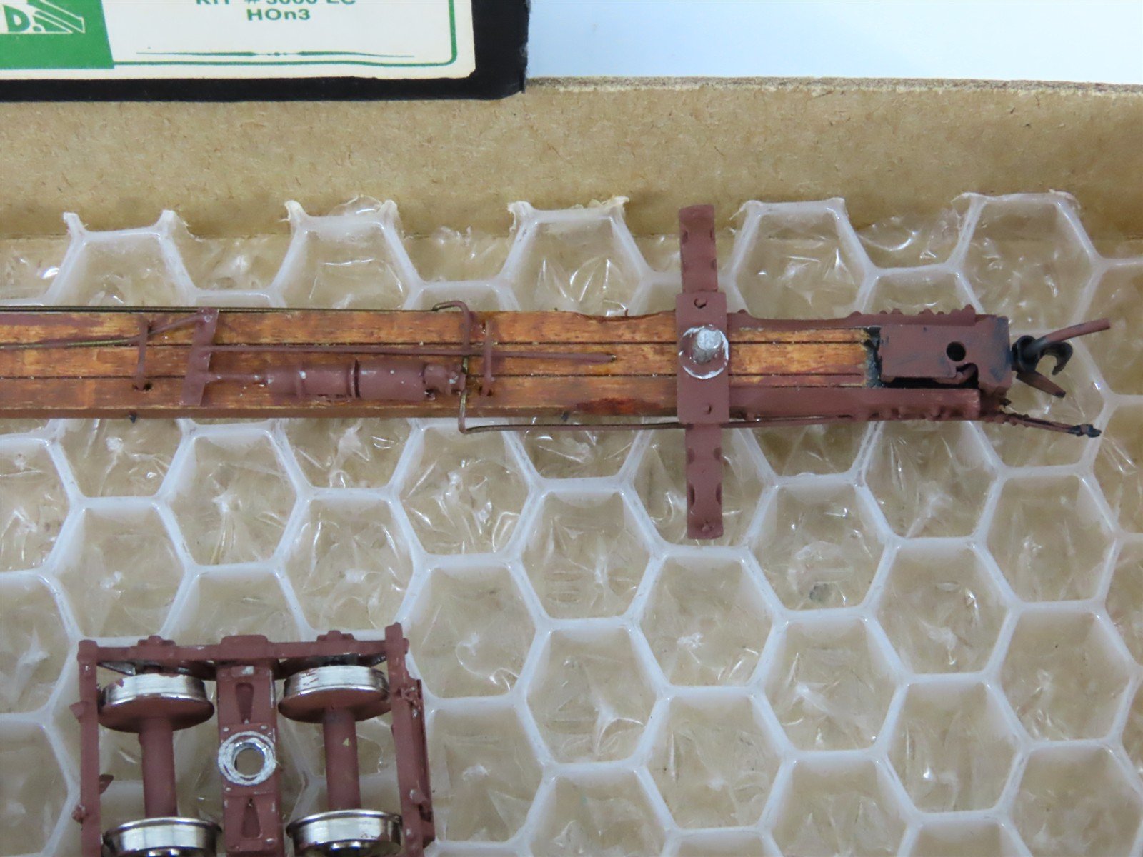 HOn3 Scale Rio Grande Models Kit 3000 LC Swayne Log Car - BUILT