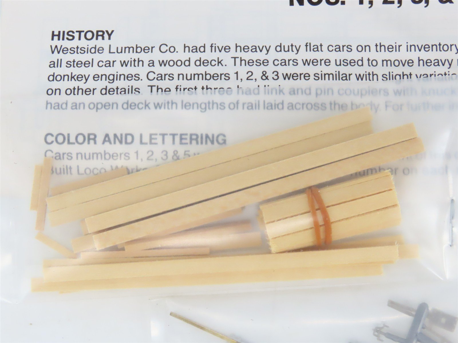 HOn3 Scale Rio Grande Models Kit 3042-HD Westside Lumber Heavy Duty Flat Car