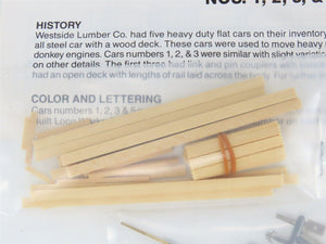 HOn3 Scale Rio Grande Models Kit 3042-HD Westside Lumber Heavy Duty Flat Car