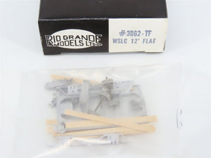 HOn3 Scale Rio Grande Models Kit 3062 Westside Lumber 12' Flat Car