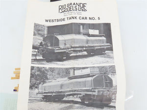 HOn3 Scale Rio Grande Models Kit 3003-TC Westside Lumber Co. Tank Car #5