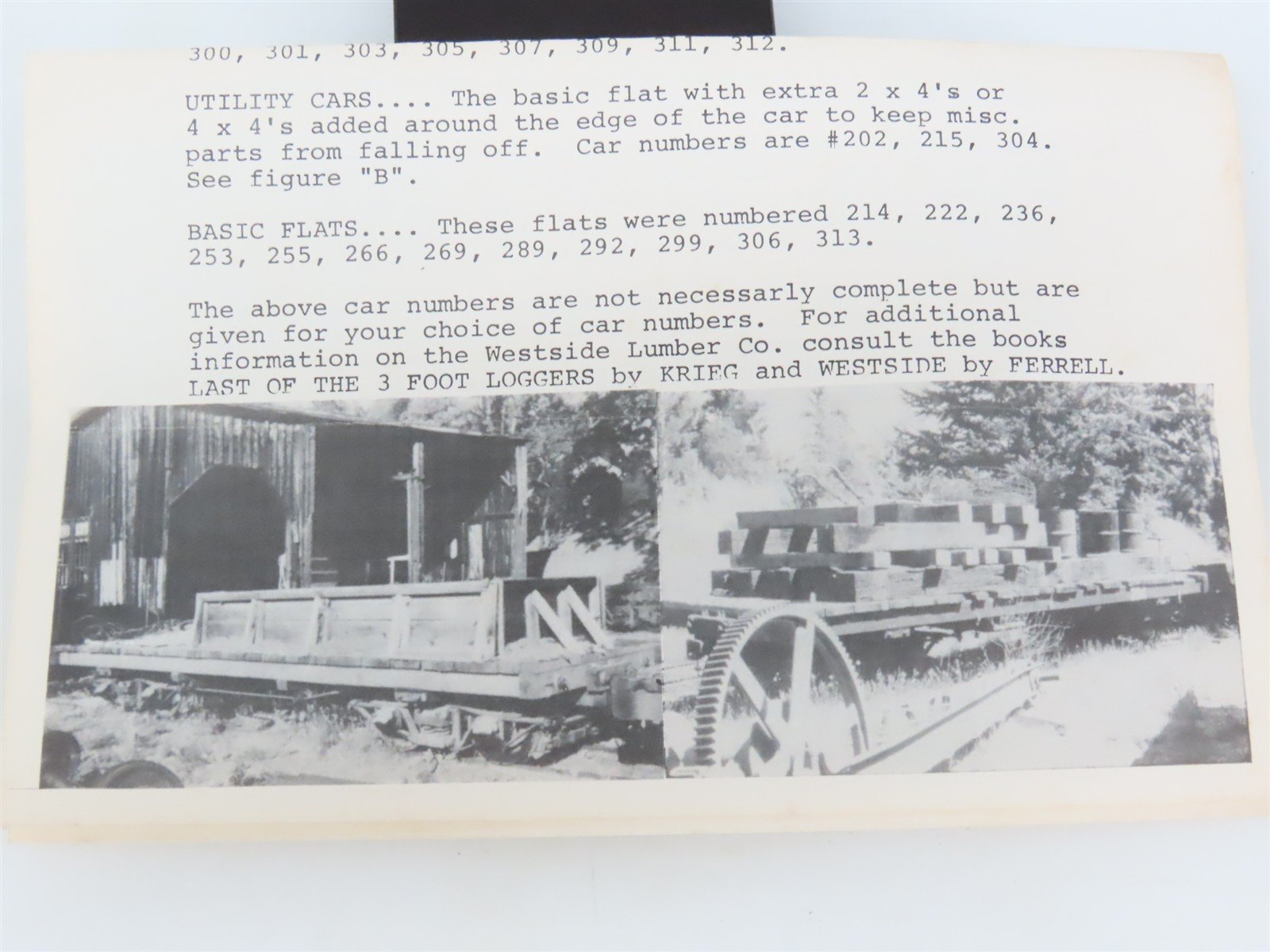 HOn3 Scale Rio Grande Models Kit 3006-FC Westside Lumber Co. 24' Flat Car