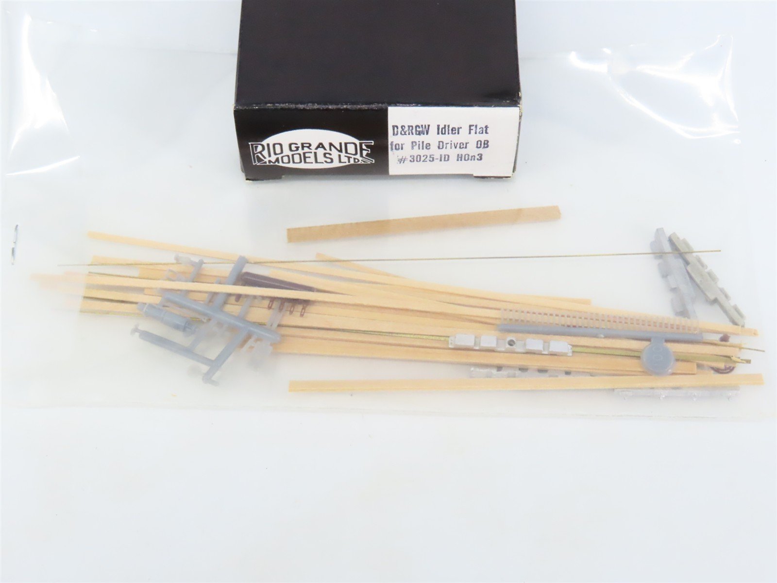 HOn3 Scale Rio Grande Models Kit 3025-ID D&RGW Rio Grande Idler Flat Car