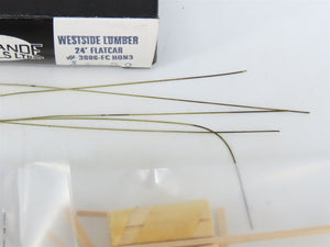 HOn3 Scale Rio Grande Models Kit 3006-FC Westside Lumber 24' Flat Car