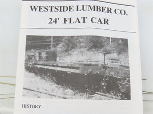 HOn3 Scale Rio Grande Models Kit 3006-FC Westside Lumber 24' Flat Car
