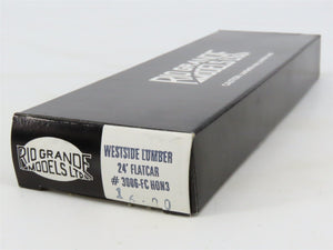 HOn3 Scale Rio Grande Models Kit 3006-FC Westside Lumber 24' Flat Car