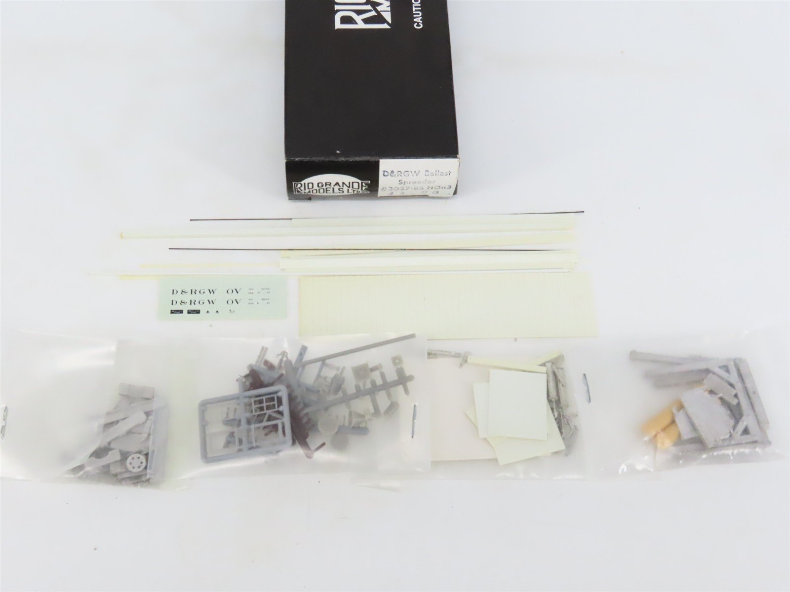 HOn3 Scale Rio Grande Models Kit 3037-BS D&RGW Rio Grande Ballast Spreader
