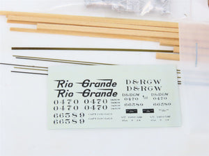 HOn3 Scale Rio Grande Models Kit 0470 D&RGW Rio Grande Water Car