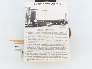 HOn3 Scale Rio Grande Models Kit 0470 D&RGW Rio Grande Water Car
