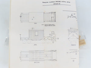 HOn3 Scale Rio Grande Models Kit 3047-RP Swayne Rotary Snow Plow
