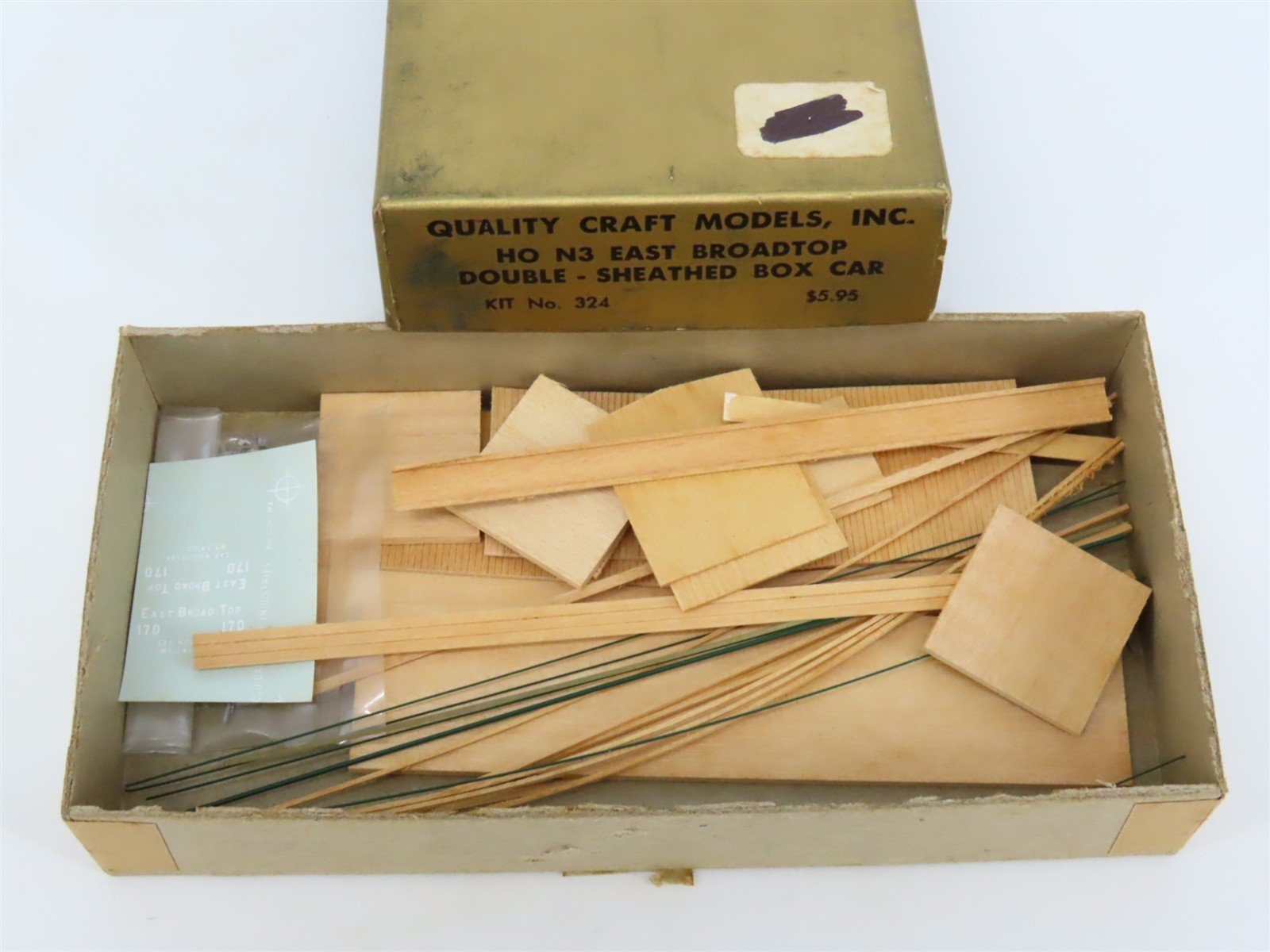 HOn3 Scale Quality Craft Models Kit 324 EBT East Broad Top Box Car