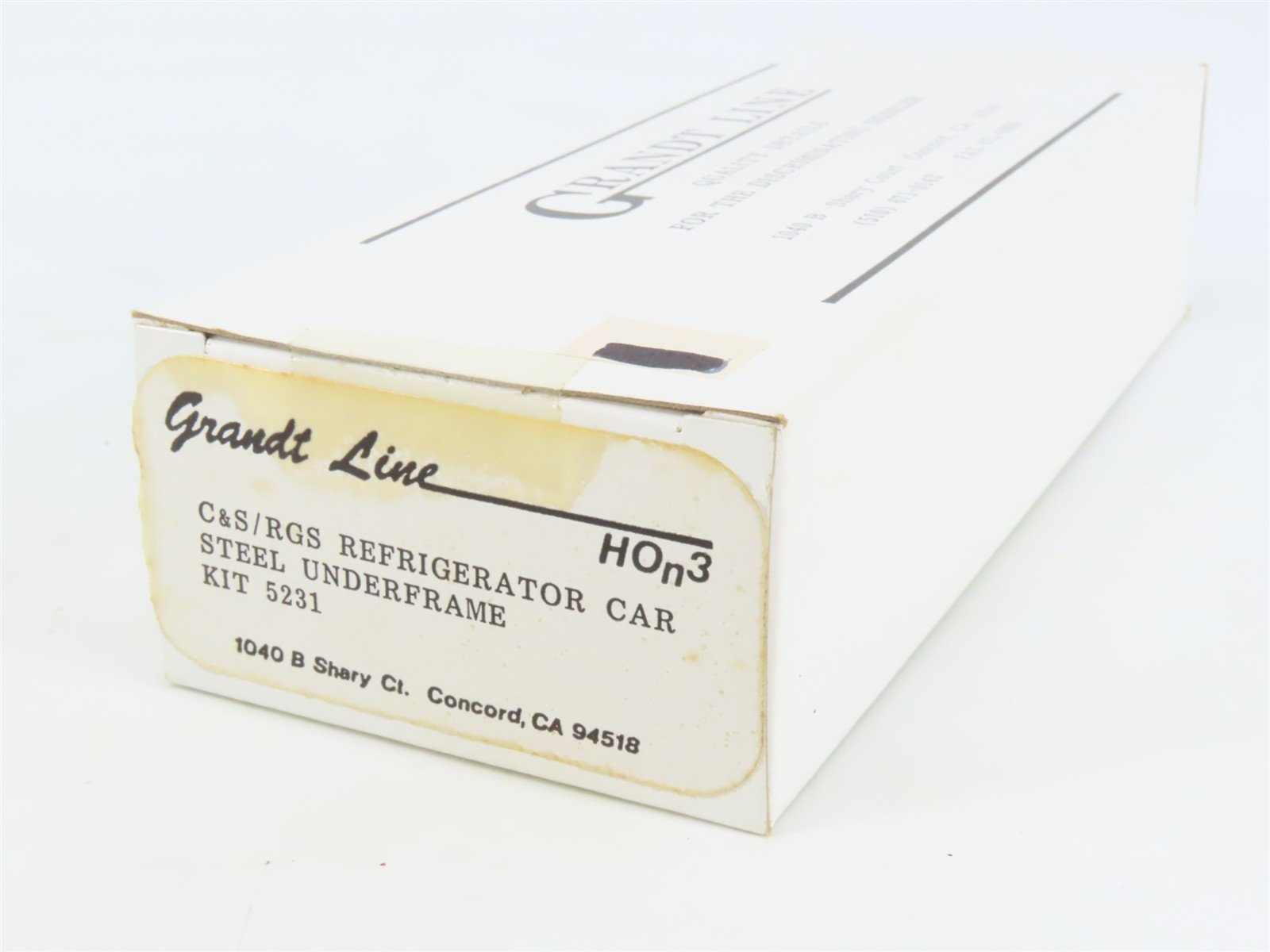 HOn3 Scale Grandt Line Kit 5231 C&S/RGS Reefer w/ Steel Underframe