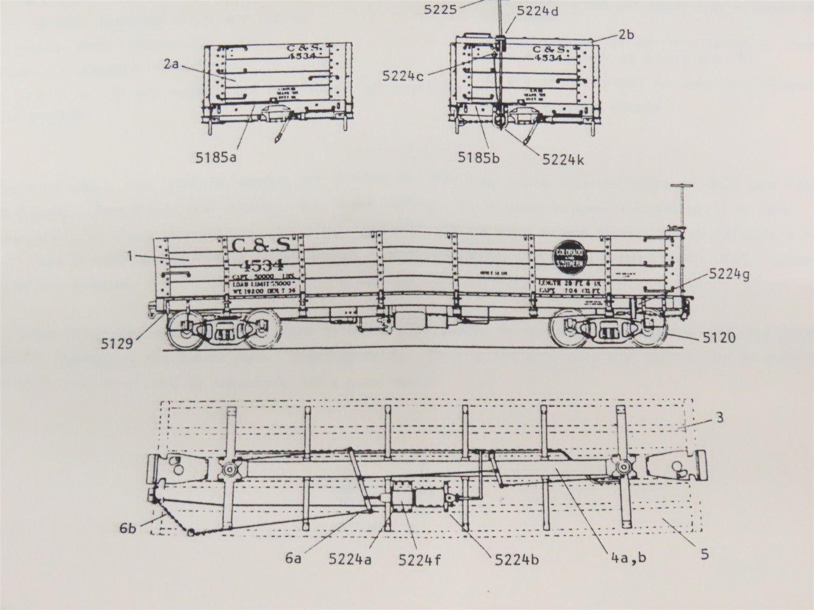 HOn3 Scale Grandt Line Kit 5214 C&S Colorado & Southern Gondola