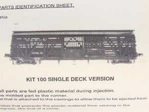 HOn3 Scale The Model Railroad General Store Kit 101 D&RGW Double Deck Stock Car