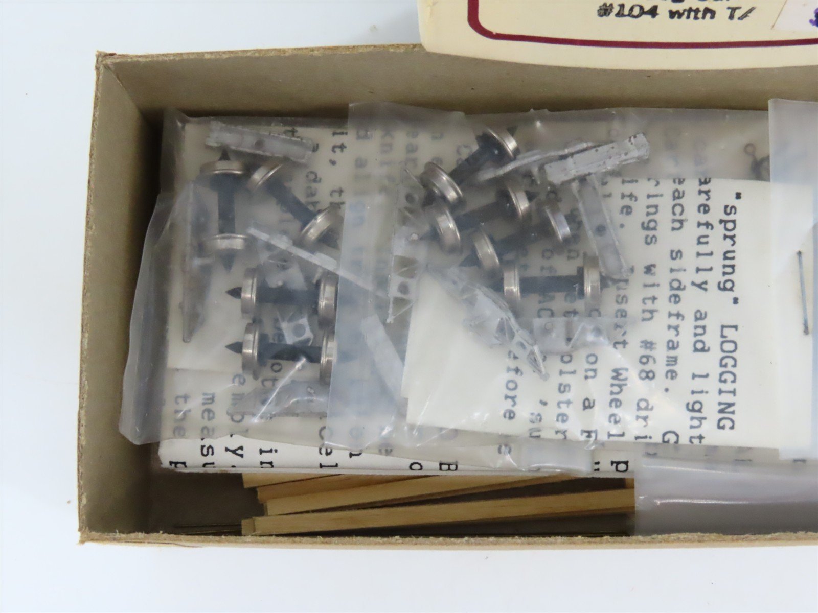 HOn3 Scale Trout Creek Bell-Ute Lumber Line Kit 104 Russel Skeleton Log Car