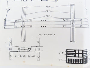 HOn3 Scale Trout Creek Bell-Ute Lumber Line Kit 104 Russel Skeleton Log Car