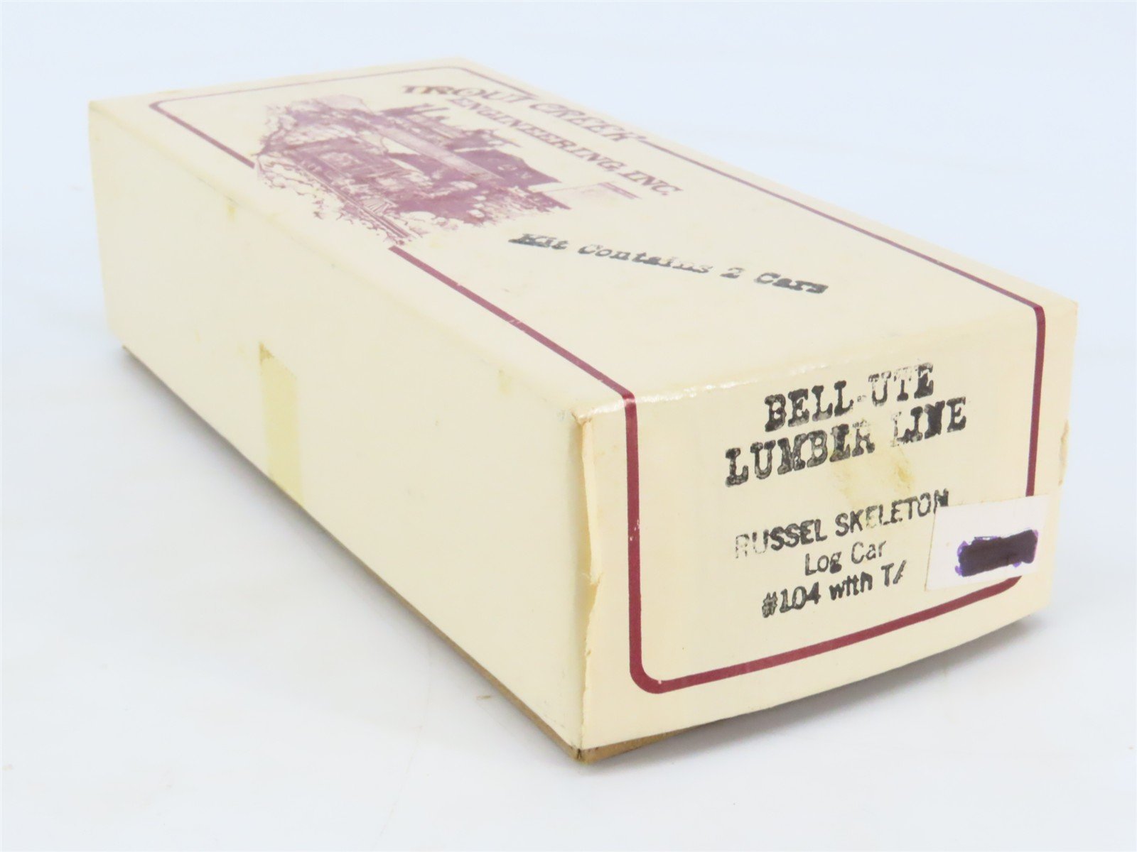 HOn3 Scale Trout Creek Bell-Ute Lumber Line Kit 104 Russel Skeleton Log Car