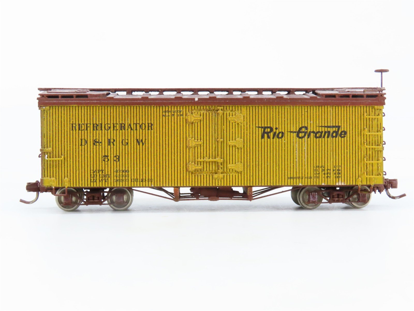 HOn3 Scale D&RGW Denver & Rio Grande Western Reefer #53
