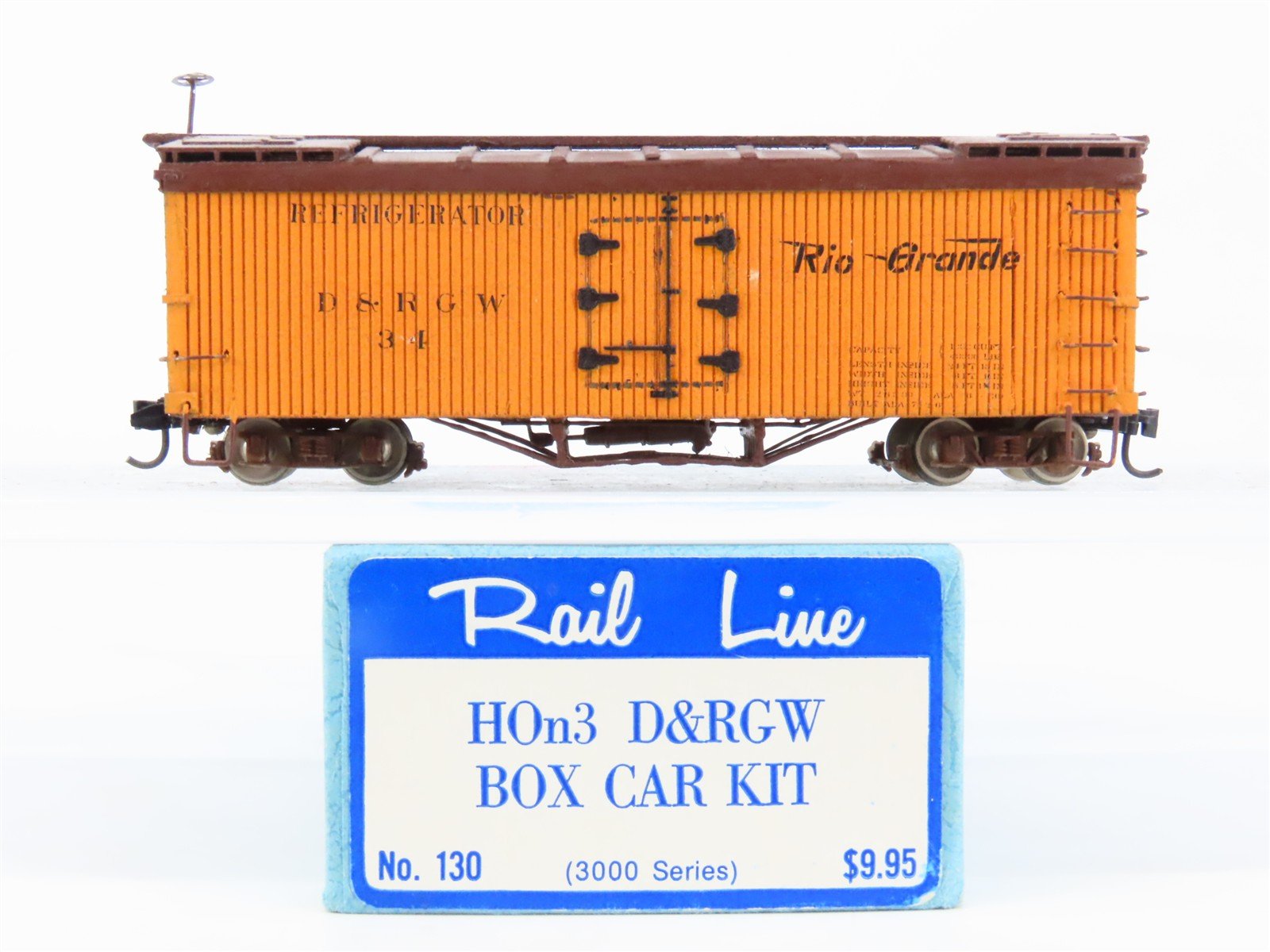HOn3 Scale D&RGW Denver & Rio Grande Western Reefer #34 - Custom