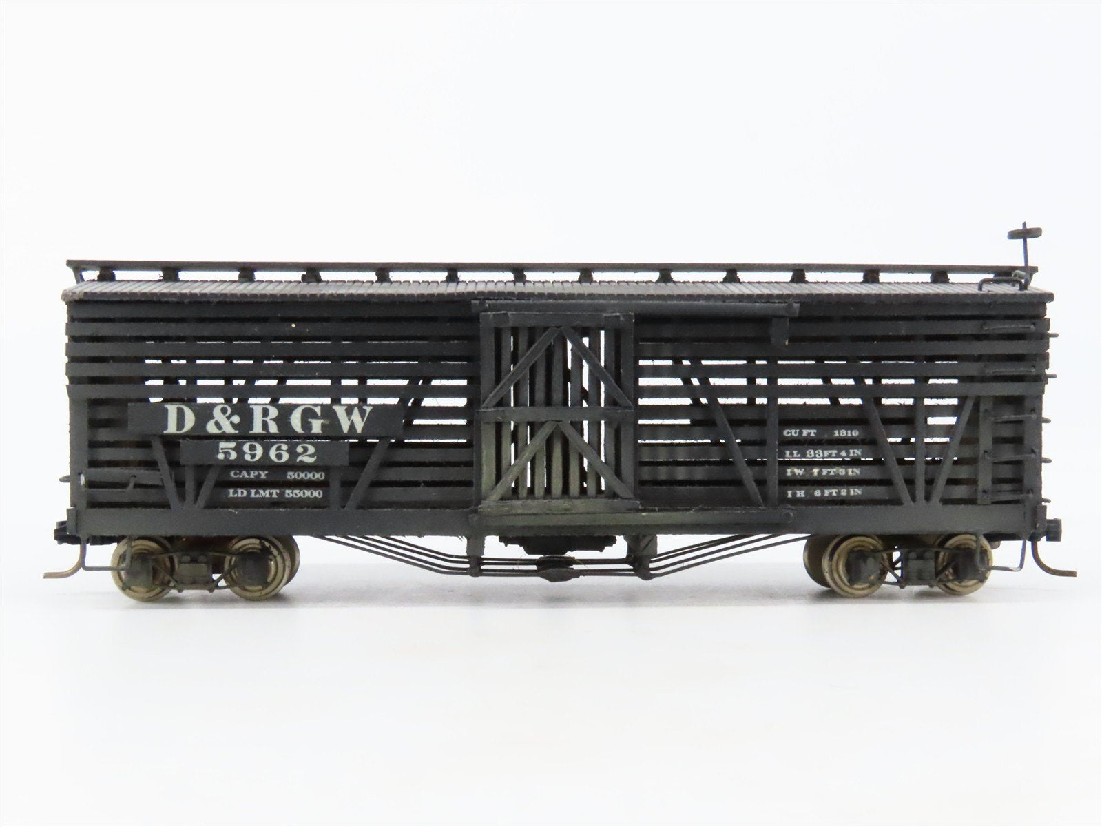 HOn3 Scale D&RGW Denver & Rio Grande Western Stock Car #5962 - CUSTOM