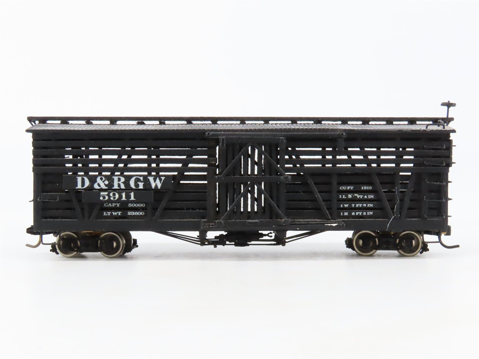 HOn3 Scale D&RGW Denver & Rio Grande Western Stock Car #5911 - CUSTOM