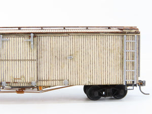 HOn3 Scale Gold Painted, Unlettered Single Door Box Car - CUSTOM