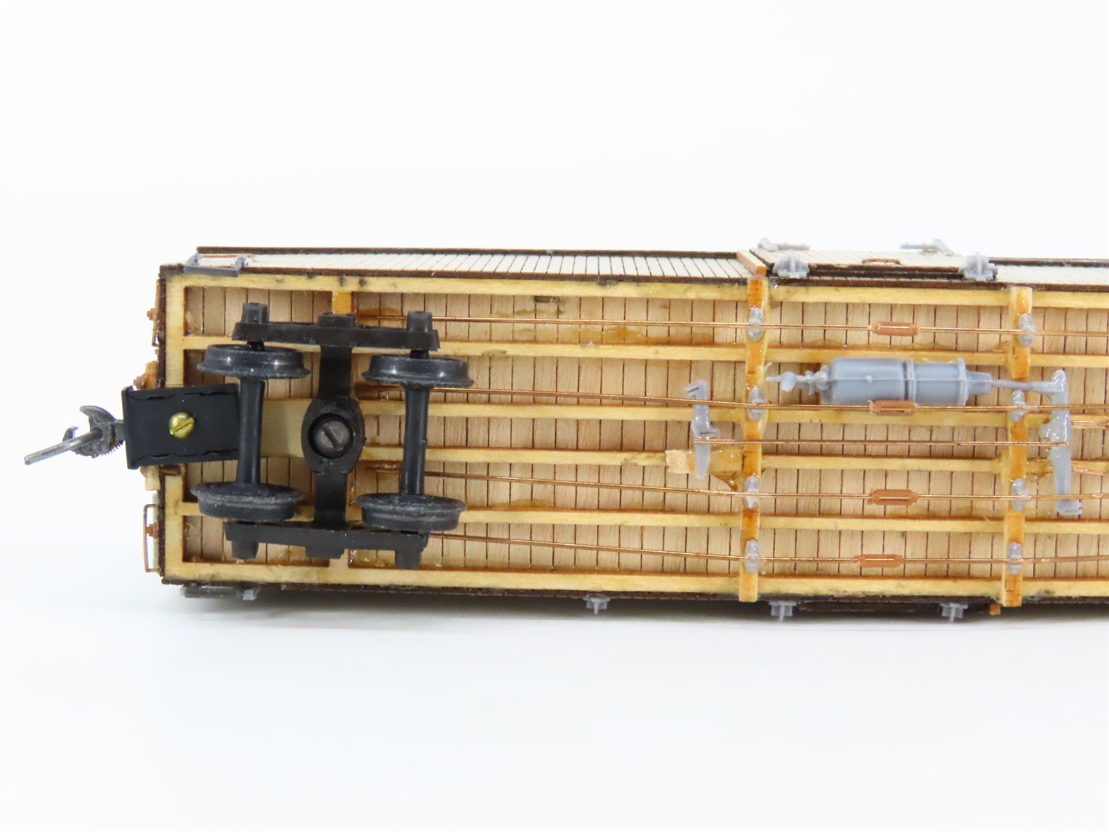 HOn3 Scale Gold Painted, Unlettered Single Door Box Car - CUSTOM