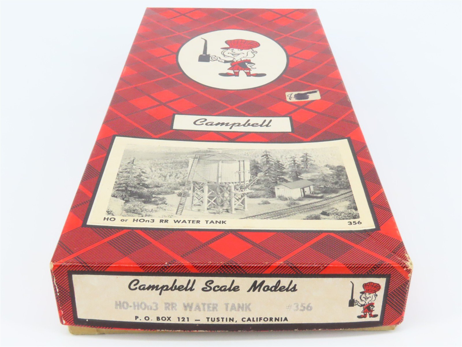 HO/HOn3 Scale Campbell Scale Models Kit 356 Railroad Water Tank