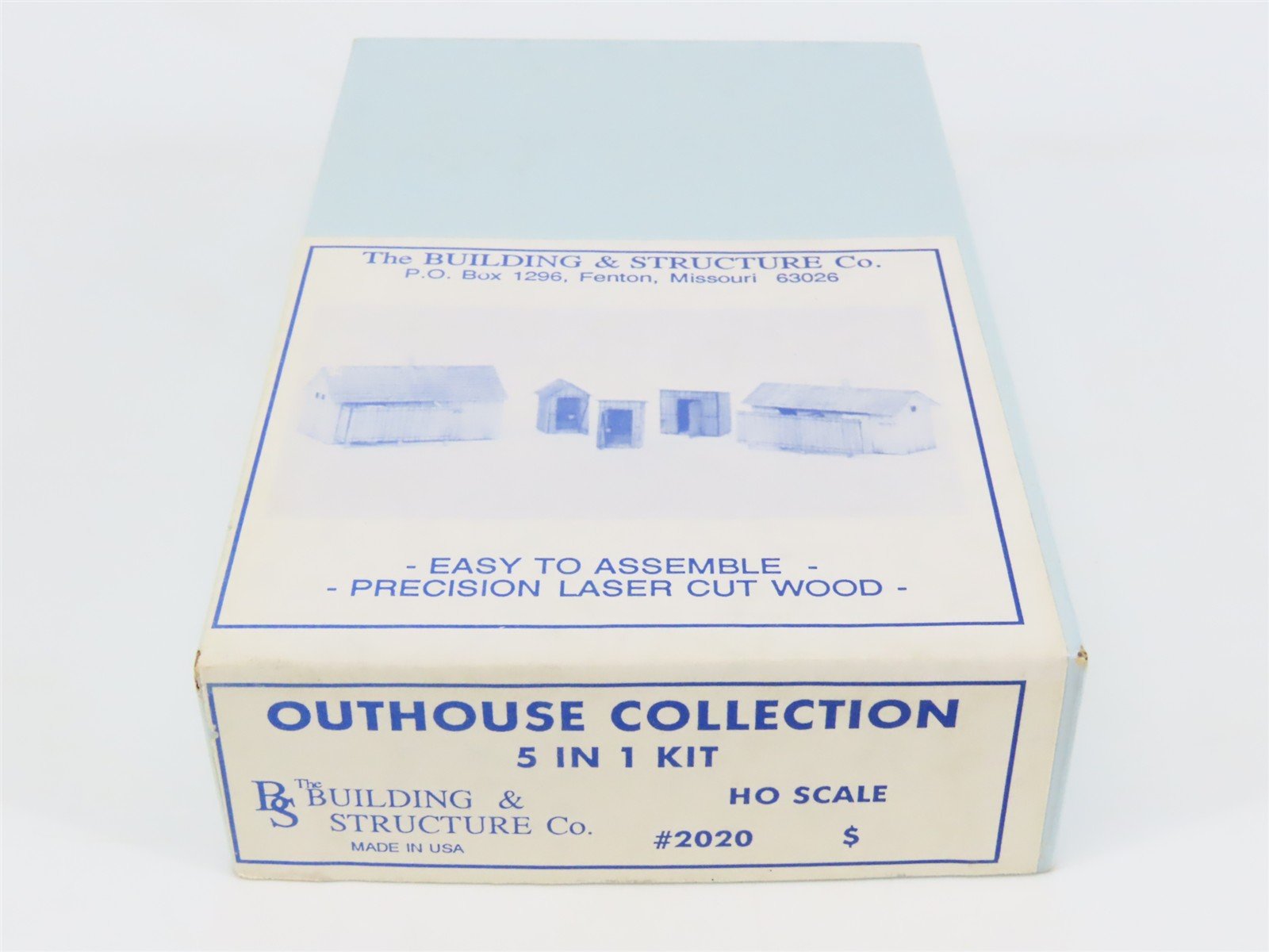 HO Scale The Building & Structure Co. Laser-Cut Kit 2020 Outhouse Collection