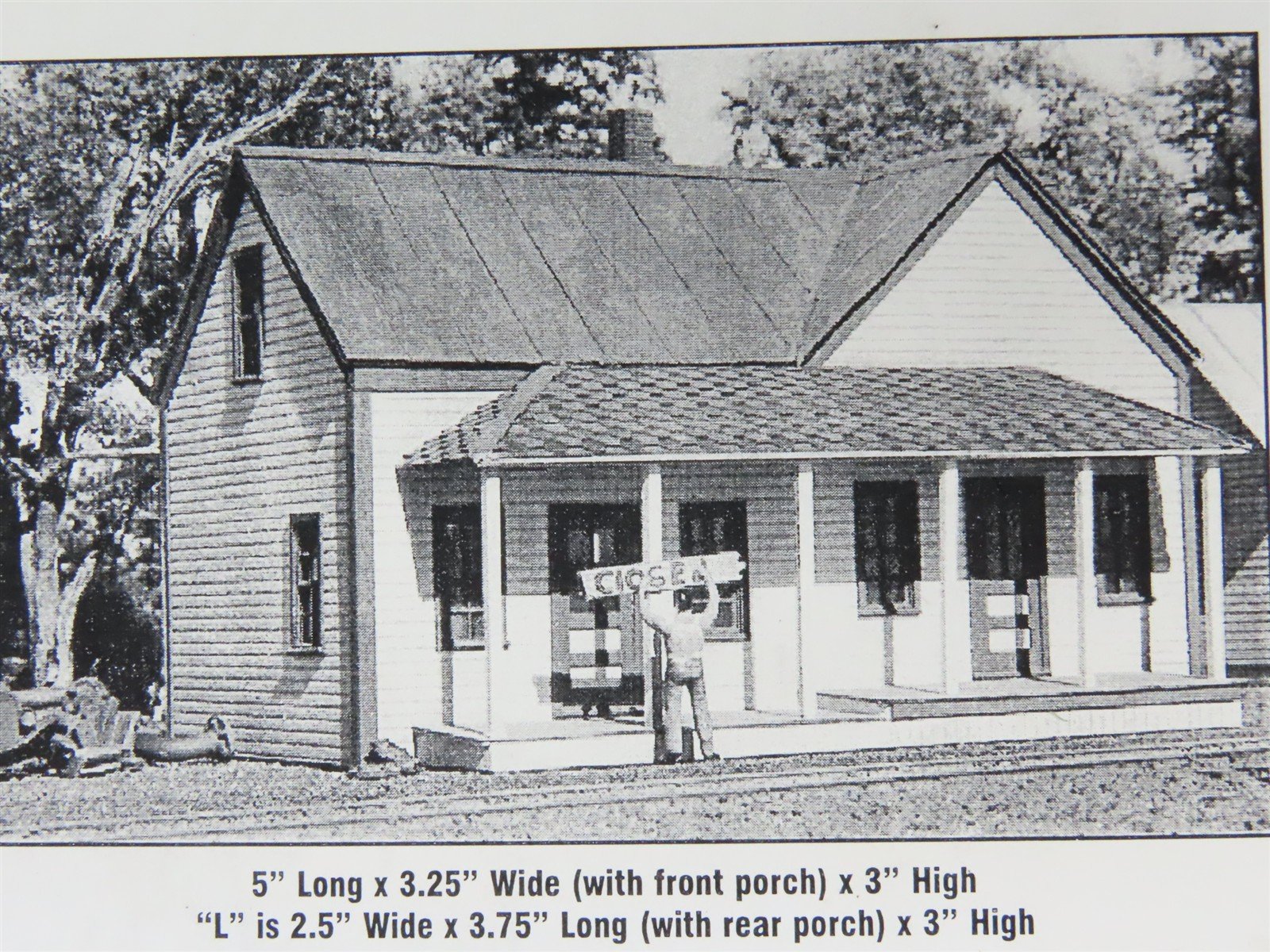 HO American Model Builders LaserKit 123 Corydon General Store & Post Office