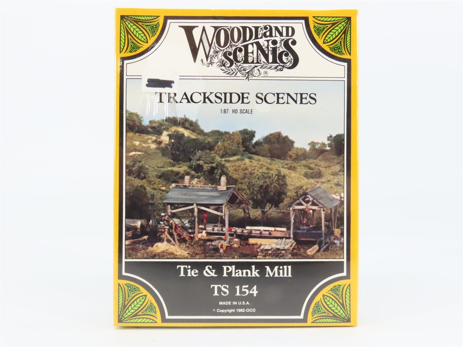 HO Scale Woodland Scenics Trackside Scenes Kit TS 154 Tie & Plank Mill - SEALED