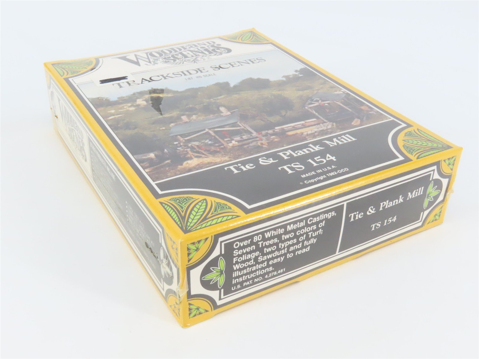 HO Scale Woodland Scenics Trackside Scenes Kit TS 154 Tie & Plank Mill - SEALED