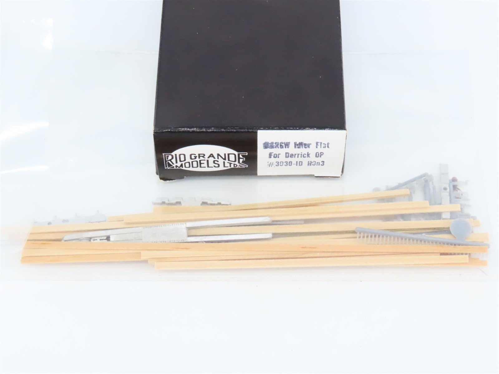 HO 1/87 Scale Rio Grande Models Ltd Kit 3030-ID D&RGW Idler Flat for Derrick OP