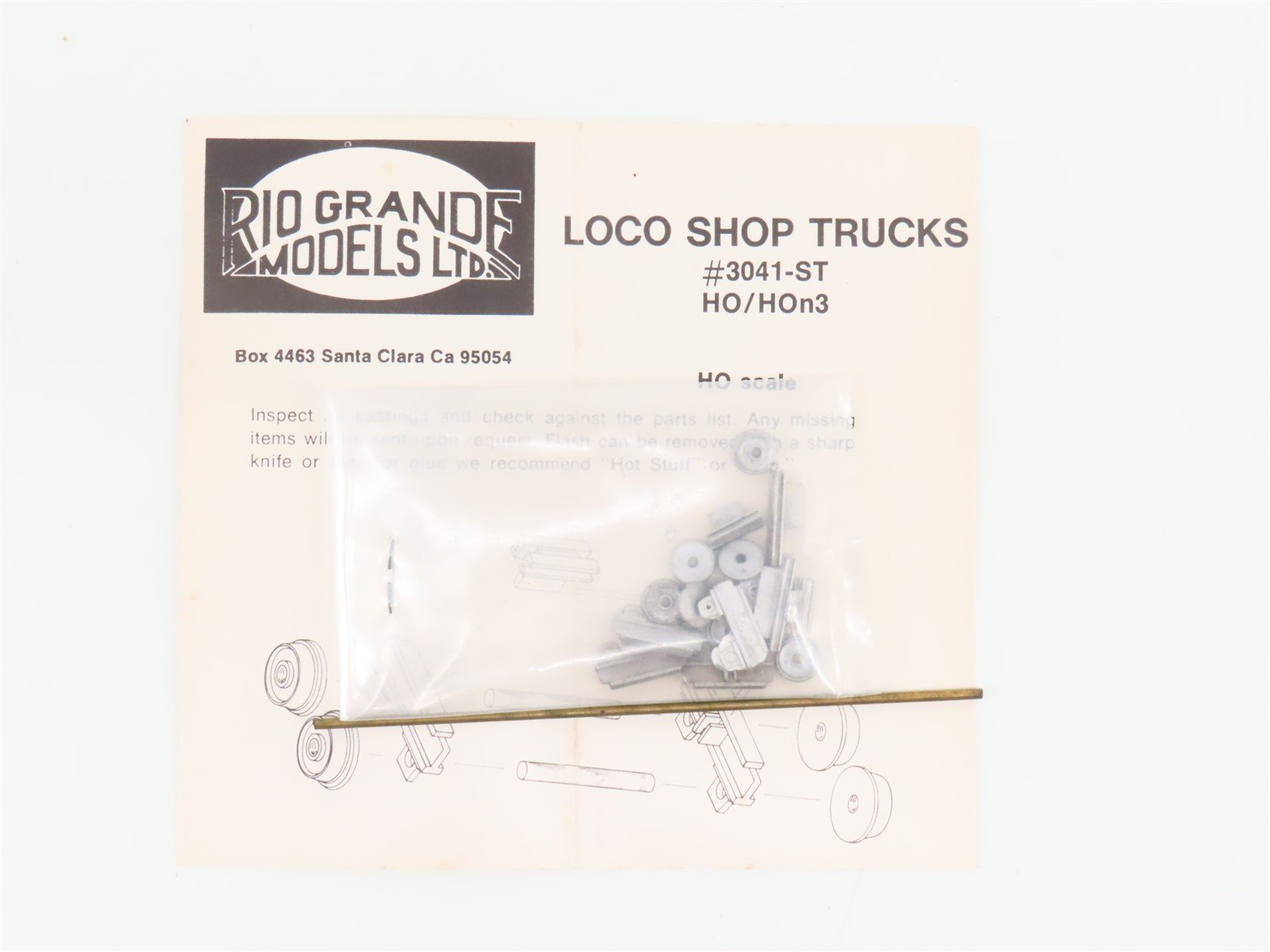 LOT of 2 HO Scale Rio Grande Scenery Kits - Rotary Converter & Loco Shop Trucks