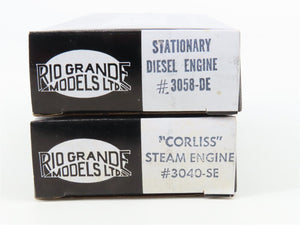 LOT of 2 HO Rio Grande Kits Stationary Diesel & Corliss Steam Engines Scenery