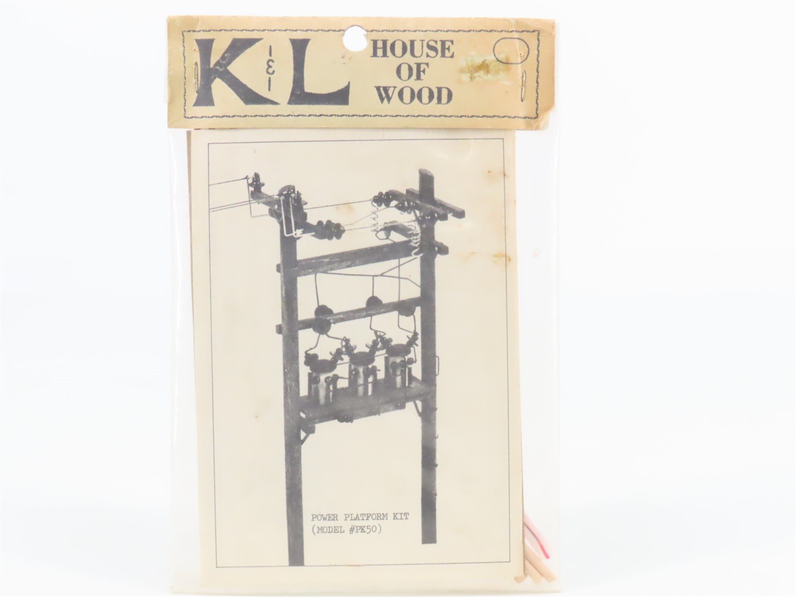 HO 1/87 Scale K&L House of Wood Kit PK50 Power Platform