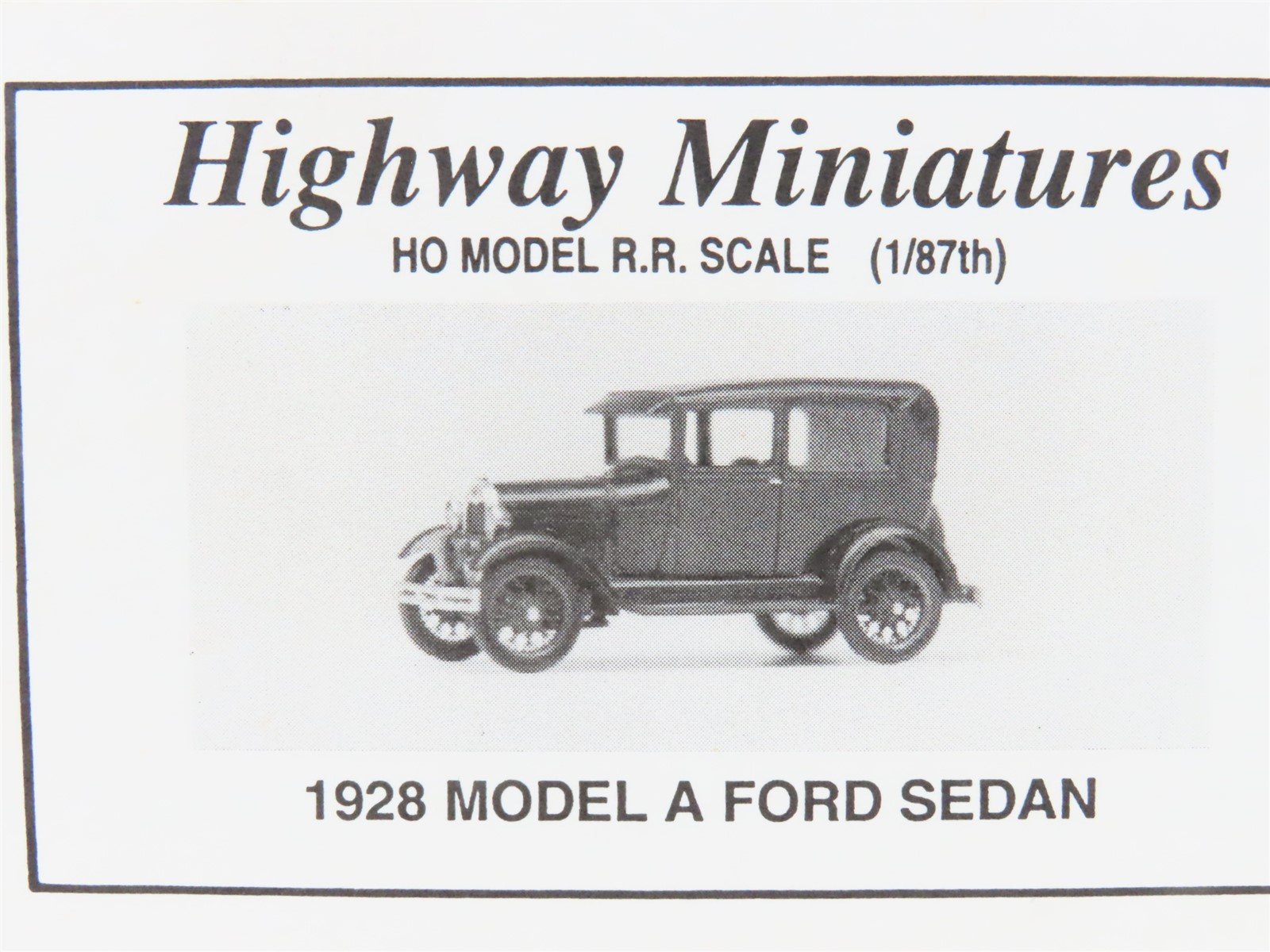 LOT of 4 HO Jordan Highway Miniatures Kits 1920s Ford & Essex Cars & Pick-Up