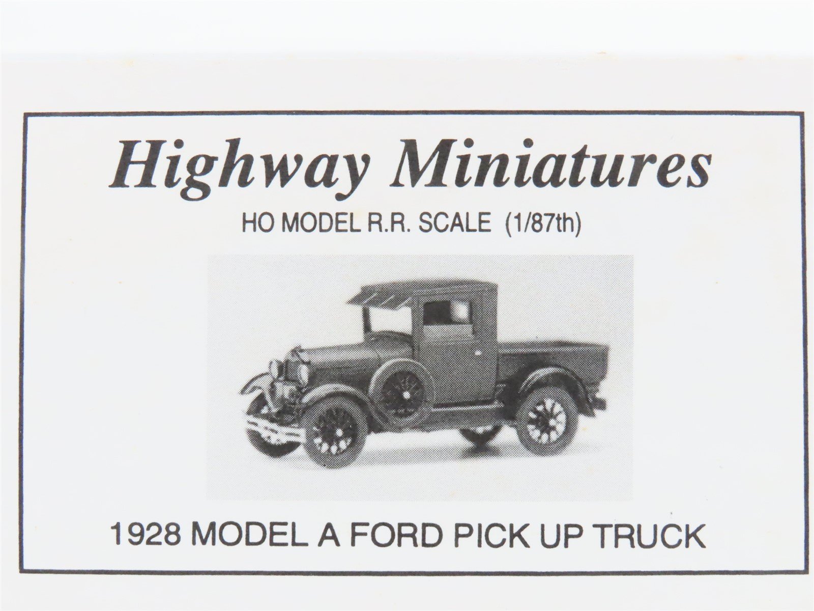 LOT of 4 HO Jordan Highway Miniatures Kits 1920s Ford & Mack Assorted Trucks