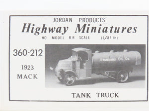 LOT of 4 HO Jordan Highway Miniatures Kits 1920s Ford & Mack Assorted Trucks