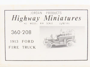 LOT of 3 HO Jordan Highway Miniatures Kits 1904/1910s Ford & Oldsmobile Vehicles