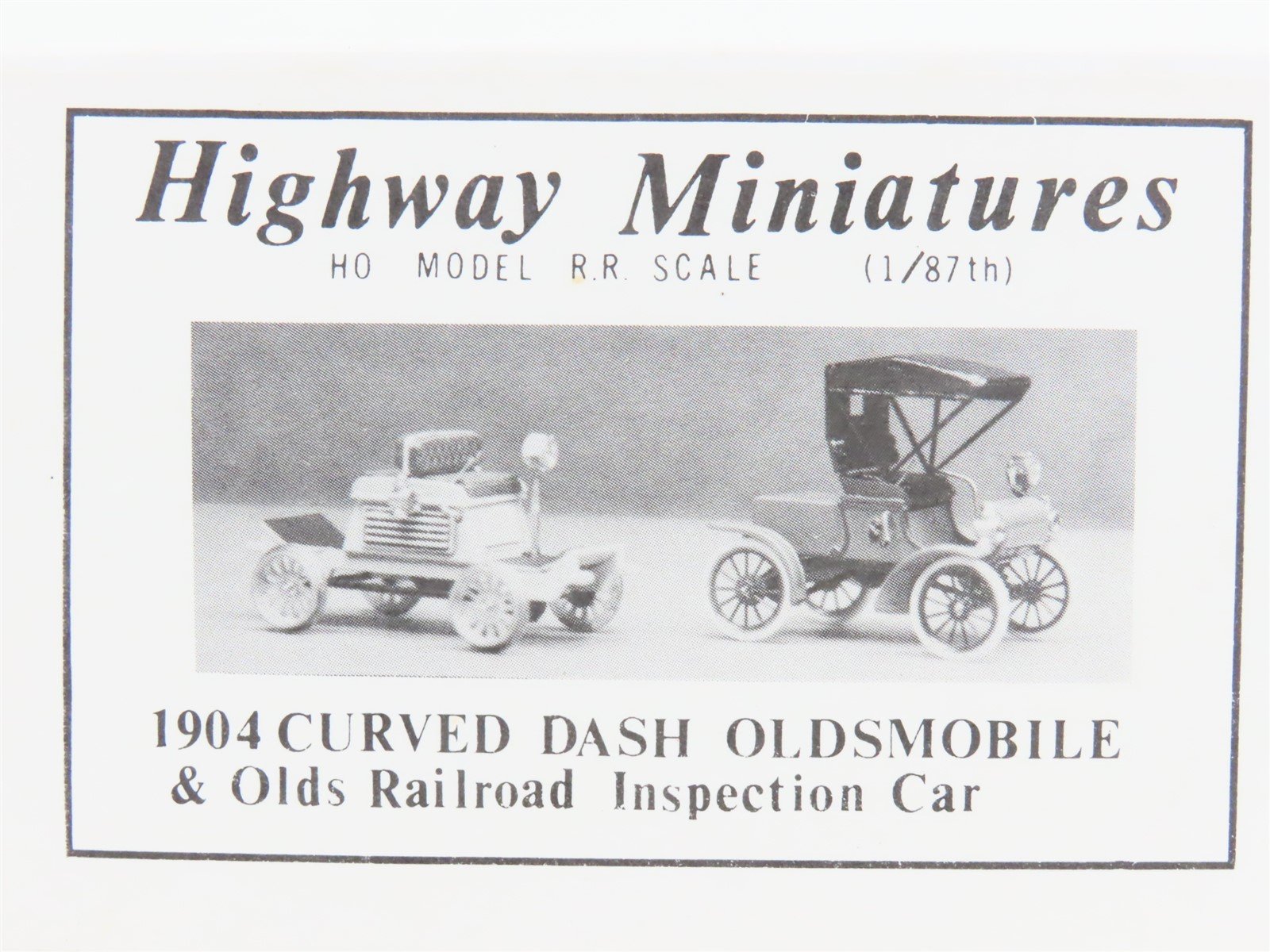 LOT of 3 HO Jordan Highway Miniatures Kits 1904/1910s Ford & Oldsmobile Vehicles
