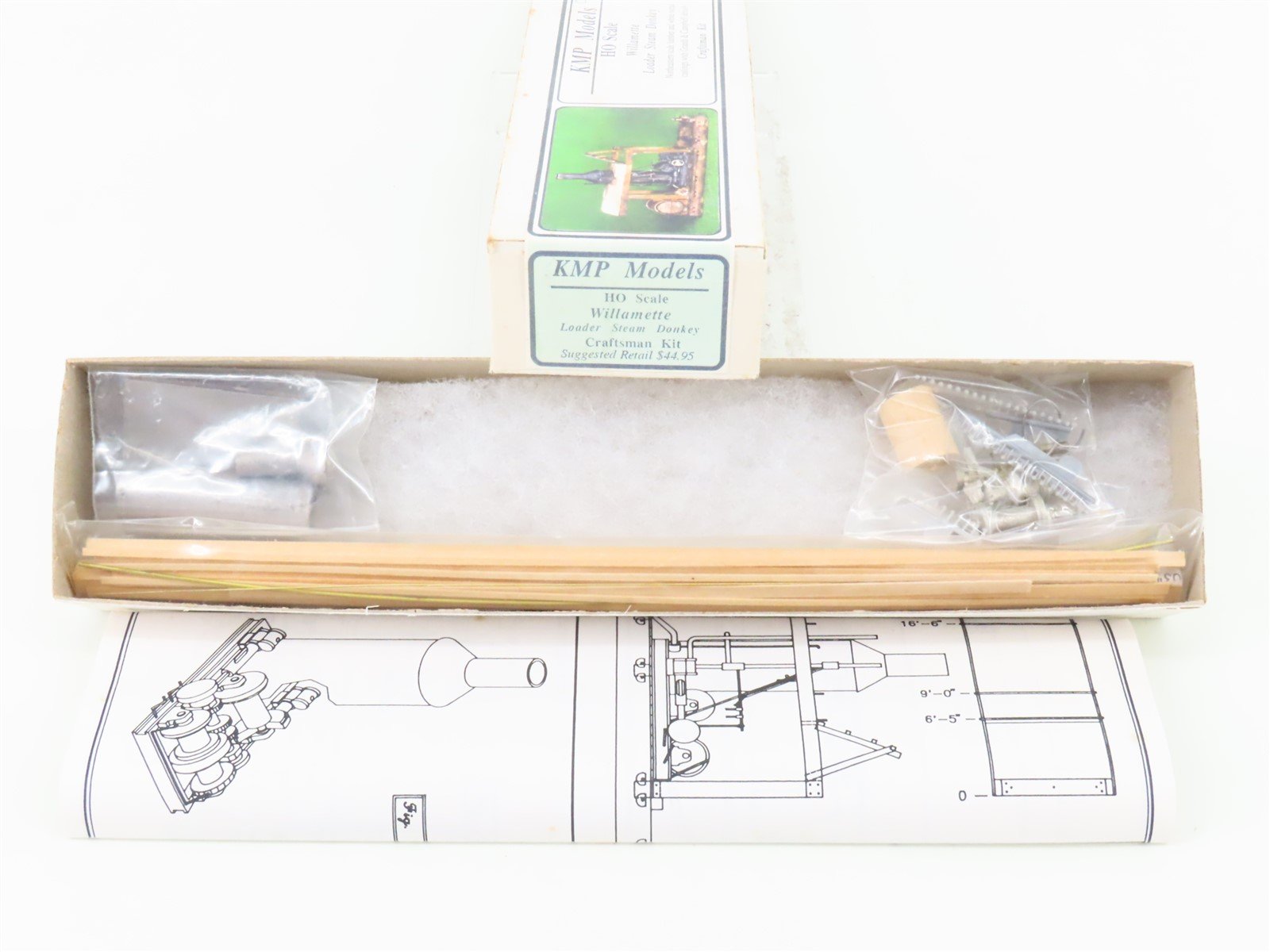 HO Scale KMP Models Willamette Steam Pile Driver Kit