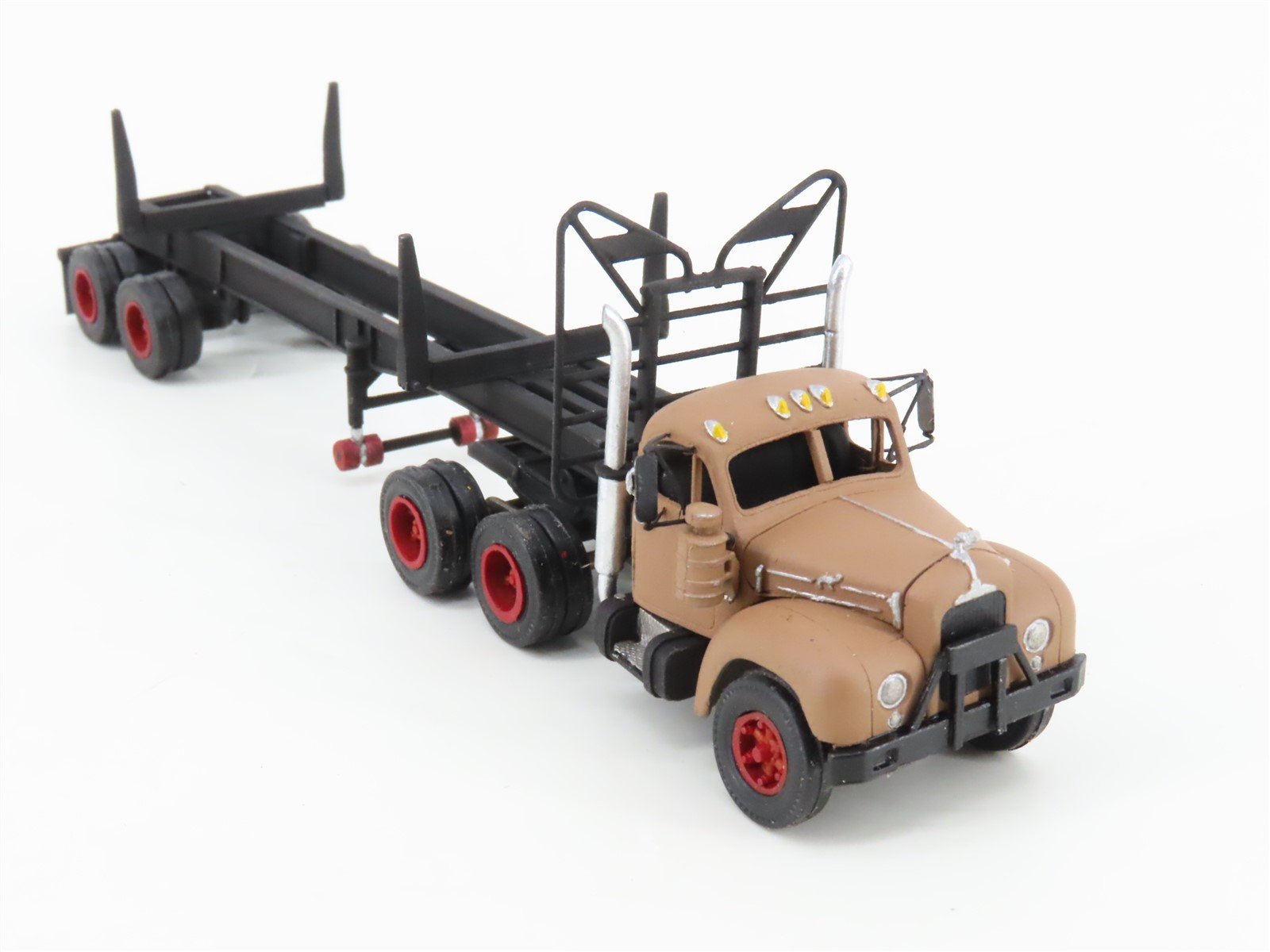 HO Lee Town 432-3030 Die-Cast B-61 Mack Tractor wTrailmobile Log Trailer CUSTOM