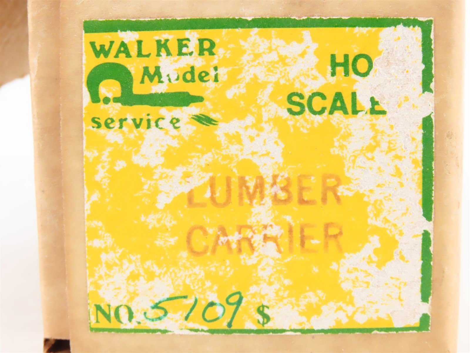 HO Scale Walker Model 5109 Die-Cast Lumber Carrier Kit